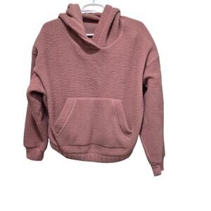 Merrell Sherpa Hoodie Pink Fleece Pullover Womens Medium